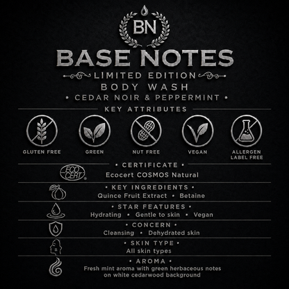 Body Wash - Cedar Noir & Peppermint *Limited Edition*